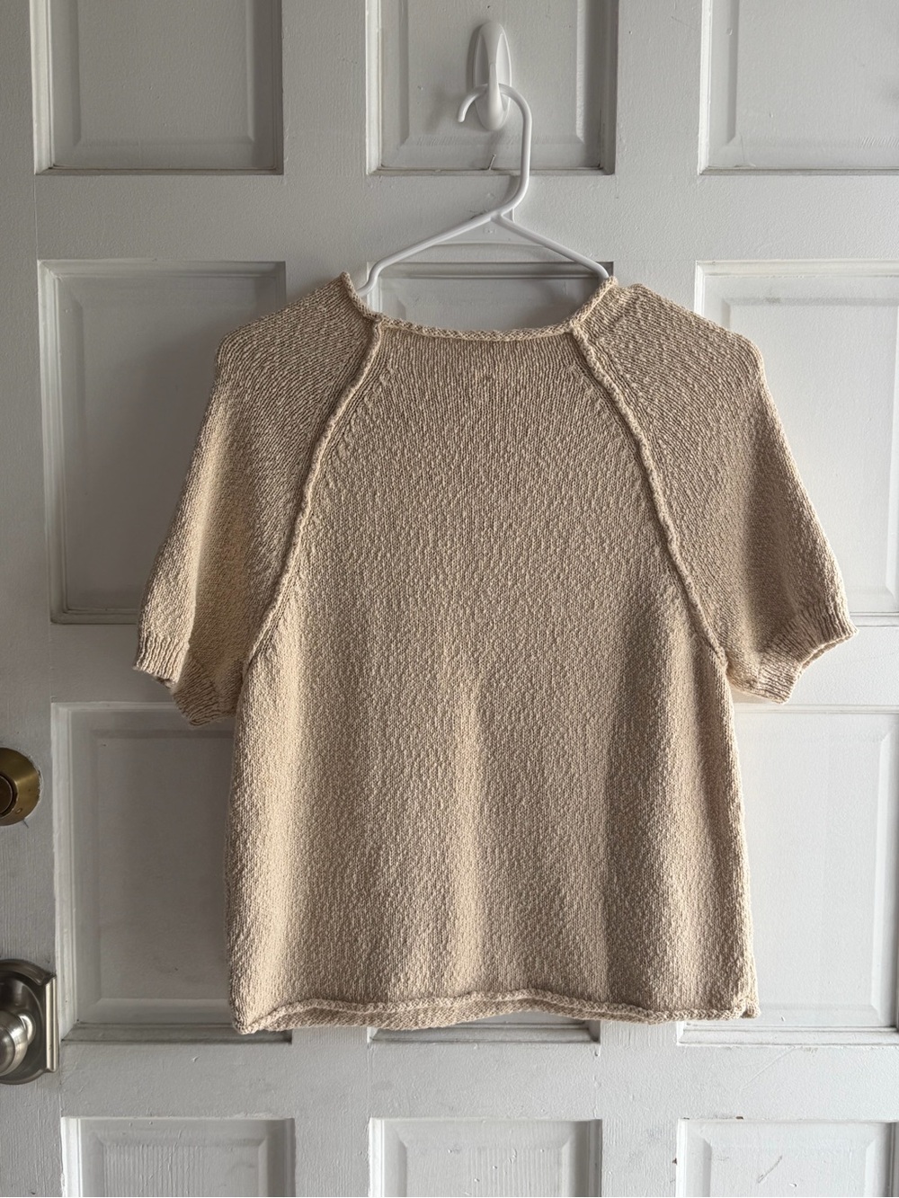 Pilcro Cream Ribbed Loop-Knit Sweater - Picture 5 of 5